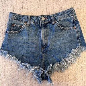 Size 4 Top Shop mini Jean shorts
